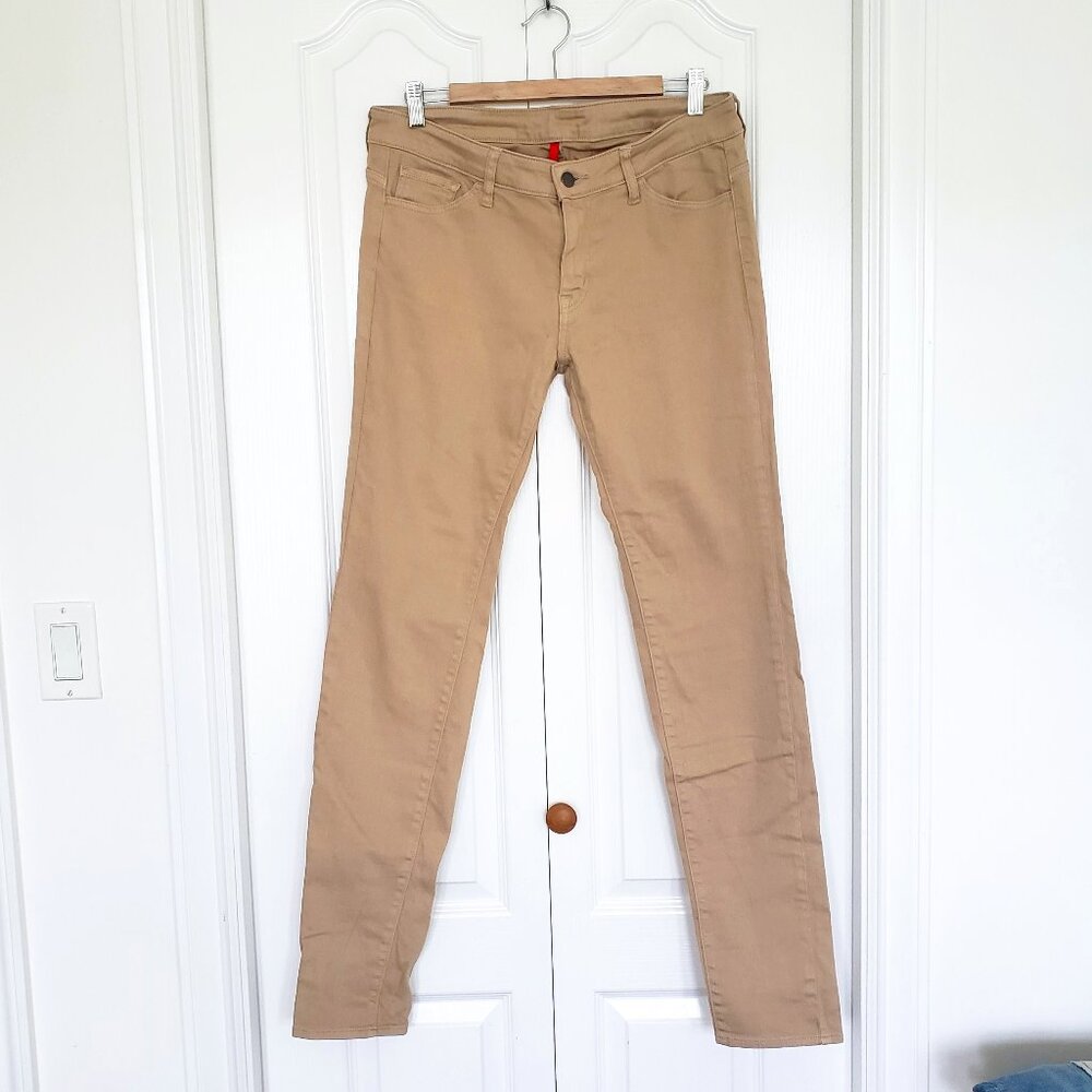 Uniqlo Women's Skinny Mid Rise Khaki Jeans 34x32 NWOT